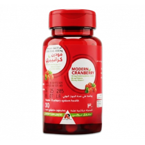 MODERN CRANBERRY DIETARY SUPPLEMENT ( CRANBERRY FRUIT EXT. + LACTOBACILLUS ACIDOPHILUS + VITAMIN C ) 30 HARD GELATIN CAPSULES